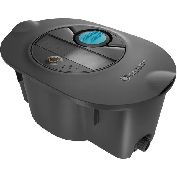 GARDENACompletesetPipelineIrrigatiesysteemAquaPreciseopzonne-energievoorgazonsprinklersysteem(Grijs/turquoise) Laatste Kans