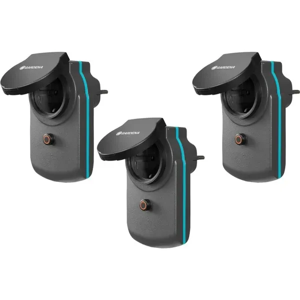 GARDENASmartPowerAdapterSetwandcontactdoos(Zwart,19096-20,3stuks) Tijdelijk Beschikbaar