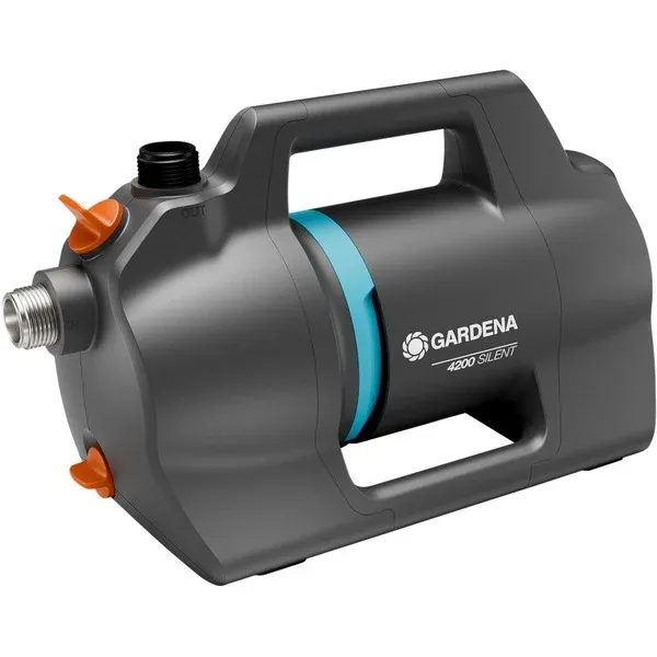 GARDENABesproeiingspomp4200Silent(Donkergrijs/turquoise,600Watt) Meest Verkocht