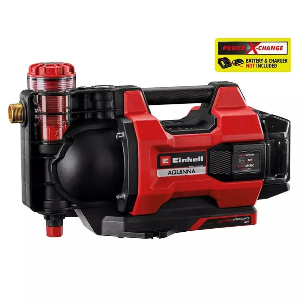 Lage Prijs EINHELLAQUINNAAccuAutomatischeTuinpomp(Rood/zwart,Accuenopladernietinbegrepen,PowerX-Change)