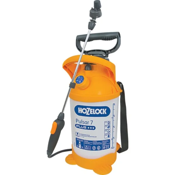 HozelockPulsarPlus7literdrukspuit(Wit/donkergeel) Shop Nu