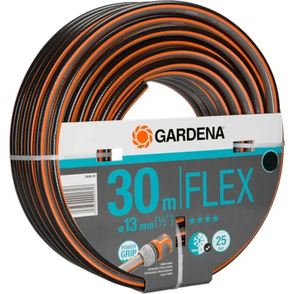 Dagaanbieding GARDENAComfortFlexslang13mm(1/2")(Zwart/oranje,18036-20,30m)