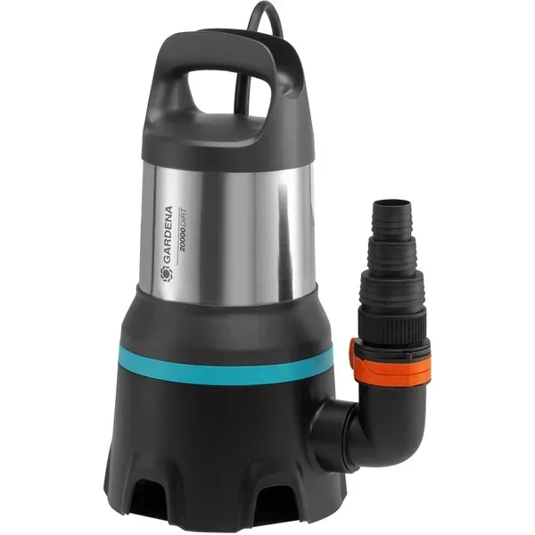 GARDENAVuilwaterpomp20000Aquasensordompel-endrukpompen(Zwart/roestvrijstaal,9044-20) Betrouwbaar