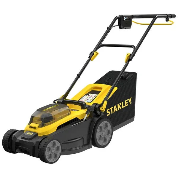 Stanley18VV204Ahset34cmgrasmaaier(Zwart/geel,Accuenopladerinbegrepen) Gratis Verzending