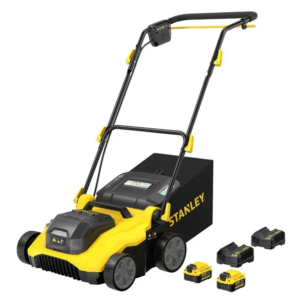 StanleyVerticuteermachineV20Li-IonSCOEP3801M2-QWverticuteerder(Geel/zwart,2x18VSTANLEY®V204Ah-accuenopladerinbegrepen) Direct Beschikbaar