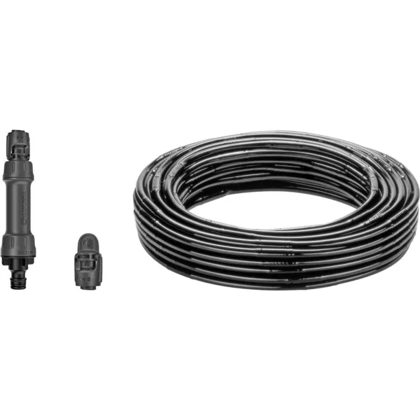 GARDENAMicro-Drip-Bewateringheggen/struikenSet(50m)druppelaar(Zwart) Merkproduct