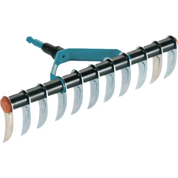 GARDENACombisystemeenzijdigeverticuteerharkverticuteerder(Turquoise/zwart,3391-20) Gereduceerde Prijs